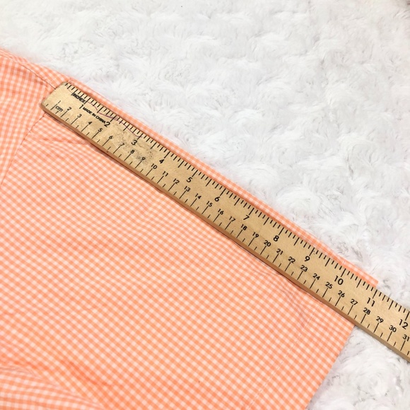 IZOD Mens Peach Gingham NWT Short Sleeve 3X-Large - Picture 4 of 5